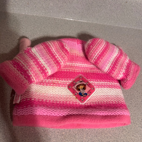 Vintage strawberry shortcake mitten and hat set girls - Picture 6 of 6